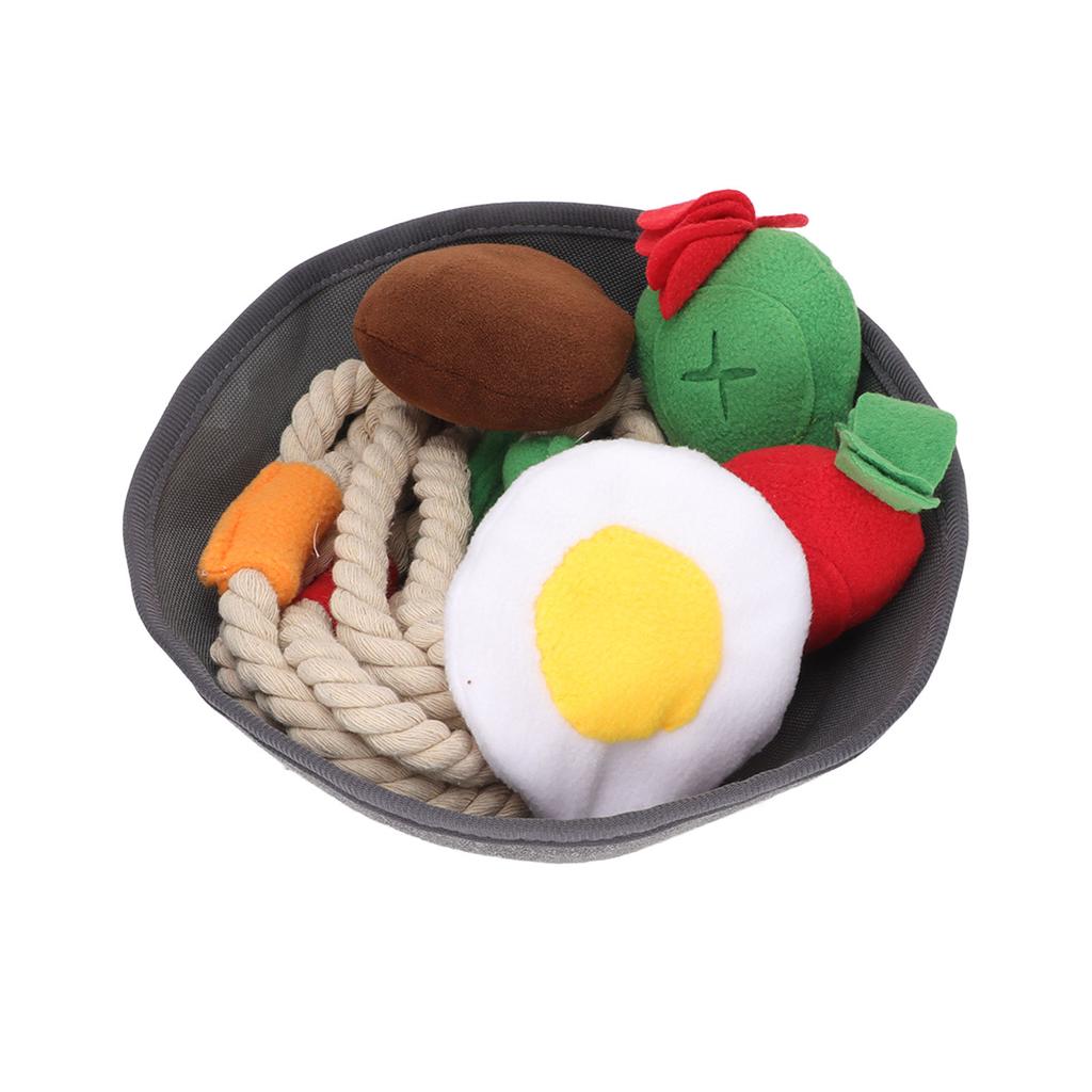 Squeaky Plush Dog Toys Bite Resistant Stuffed Dog Squeaky Toys for Teeth Cleaning Boredom Relief