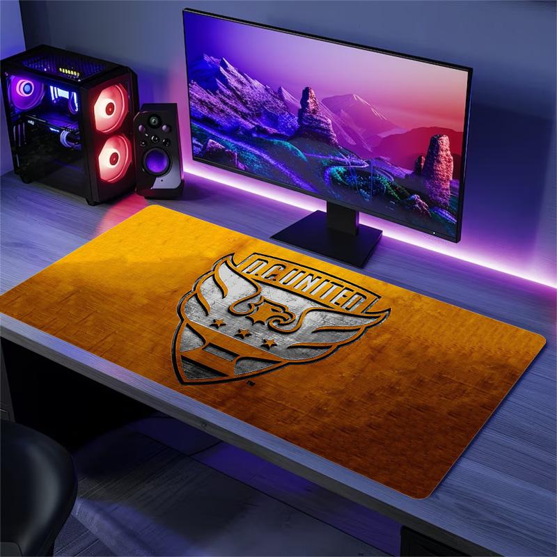 D.C. United Print Cushion Non-slip Laptop Tablet Big Mousepad XXL Mat Mini PC Playmat With Lock edge