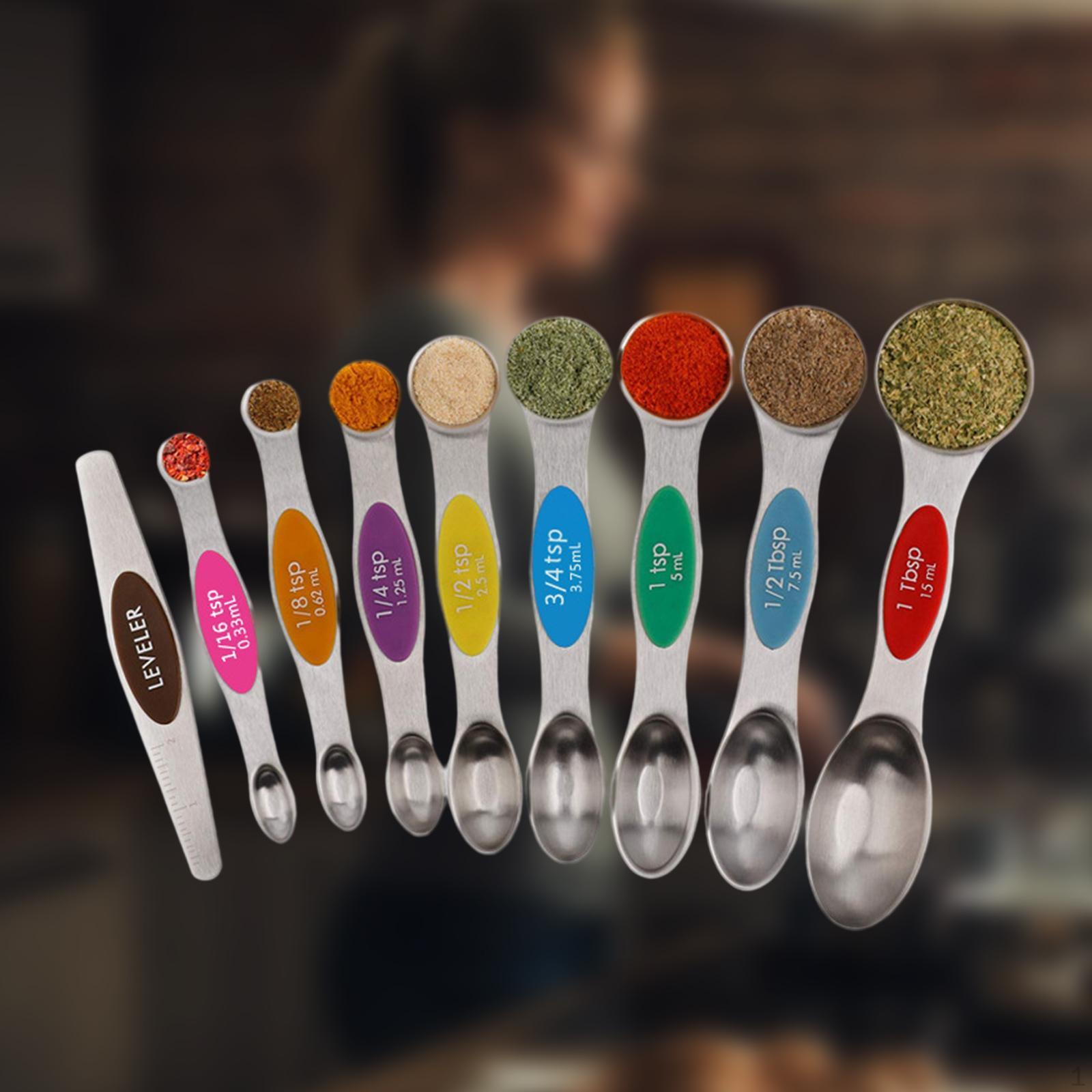 

Measuring s Set, Stackable Tea for And Ingredients Dual Sided Multicolor