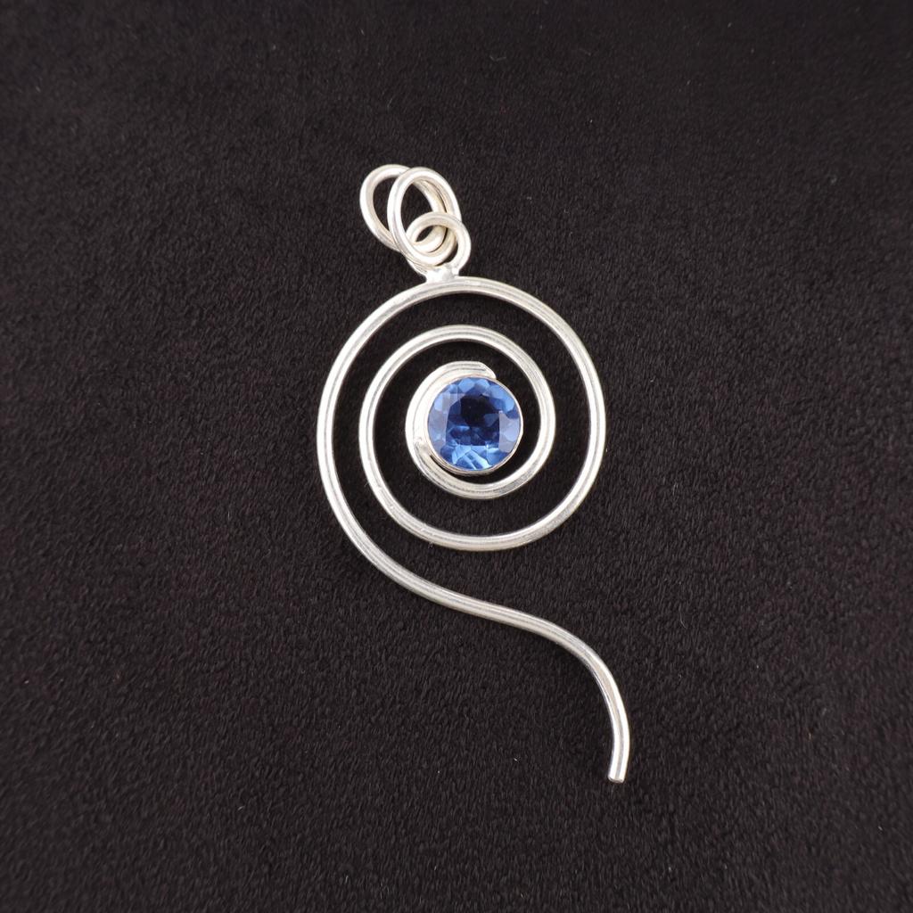 Natural Tanzanite Gemstone 925 Sterling Silver Jewelry Handmade Pendant For Gift PP-42-20