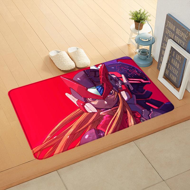 Interior Floor Mat Doormat Mega Man X8 Rockman Non-slip Foot Rug Rectangle Kitchen Carpet Bedroom Bedside Mats Home Decor