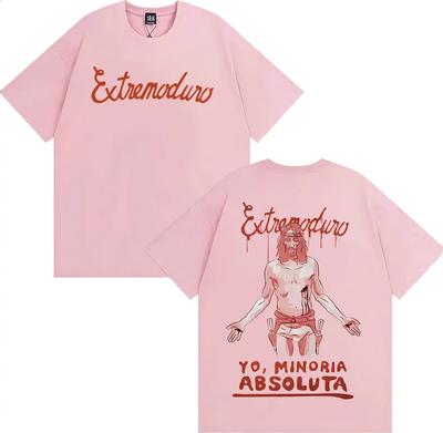 Extremoduro Eu, minoria Absoluta Camisetas Gráficas Homens Mulheres Moda Gótica Retrô Camiseta Tops de Verão Camiseta Overd#Cor(3)