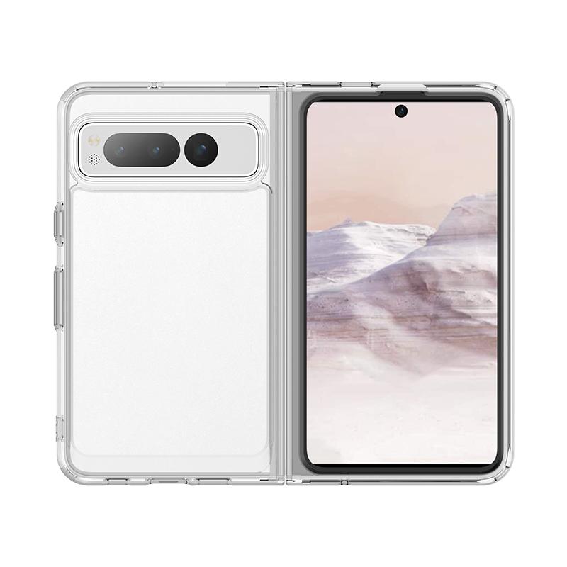 Для Google Pixel Fold Case роскошный силиконовый прозрачный бампер для Pixel Fold Capa TPU противоударный чехол для Google Pixel Fold Cover For Pixel Fold чистый