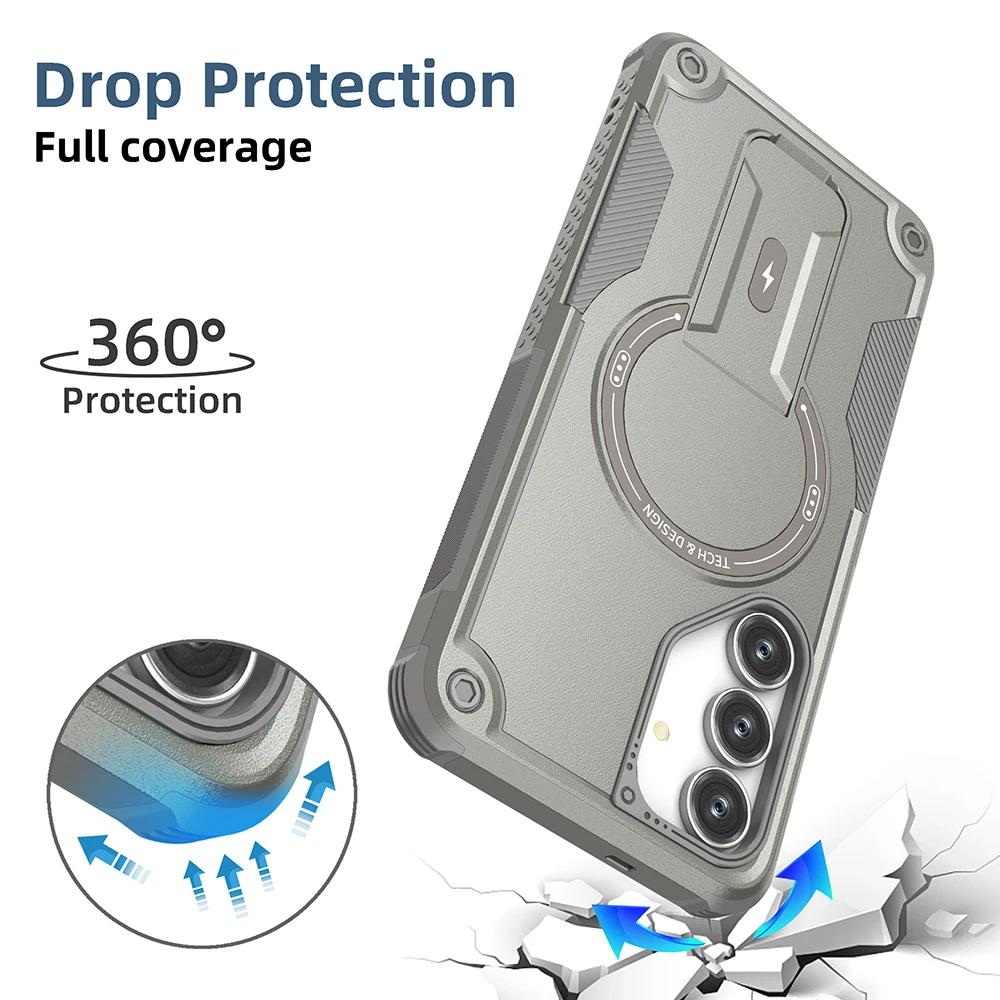 shockproof Wireless Charging Phone Case for Samsung Galaxy S26 Ultra S25 FE S24 Plus A17 A57 A37 A16 A26 A36 A56 A55 A35 A15
