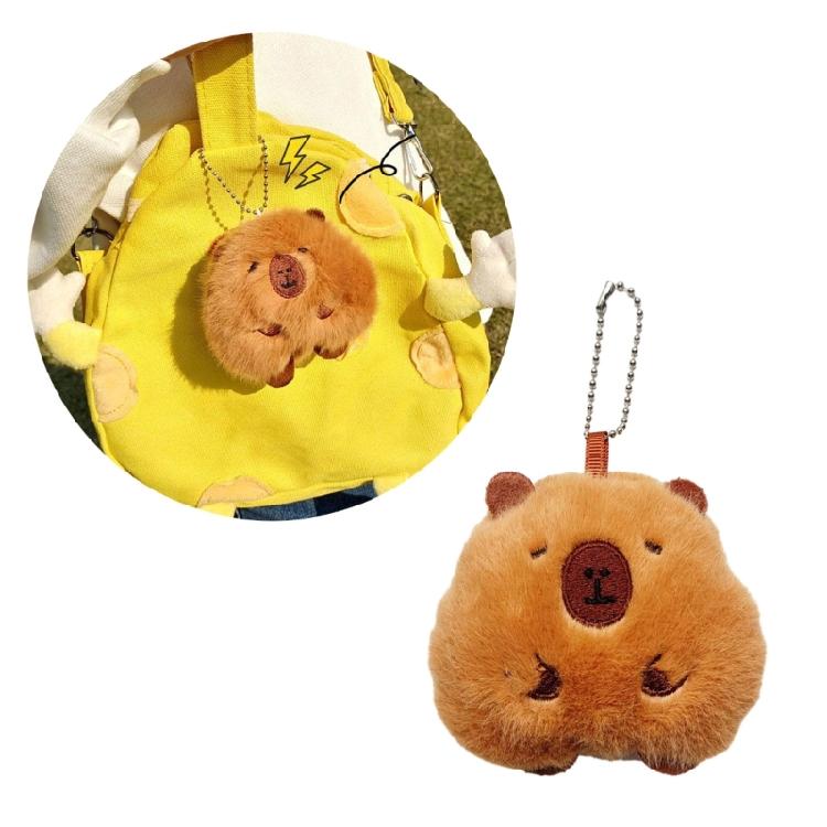 Guinea Pigs Pendant Plush Keychain Purse Bag Charm Stuffed Backpack Decoration