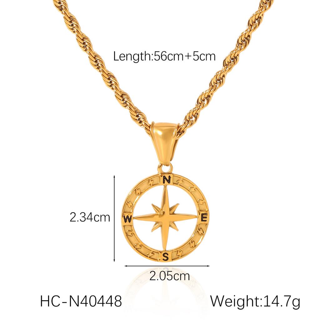 Stainless Steel Sun Heart Pendant Necklace with Diamond Inlay, White Shell Titanium Steel Necklace, Light Luxury Niche Jewelry