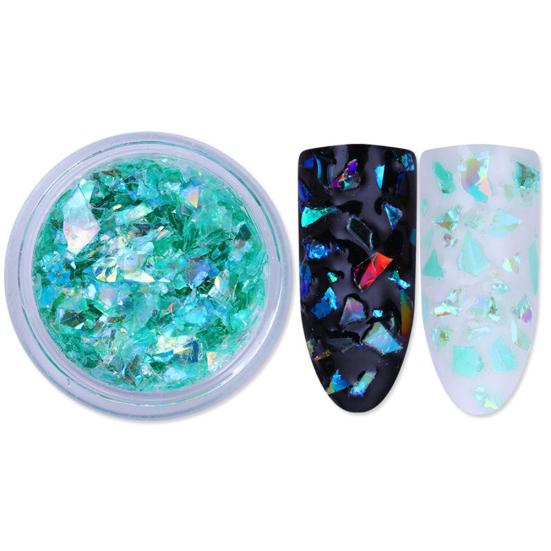 Nail Giltter Sequines Fluorescent Glass Paper Dust Powder Nail Art DIY Decor