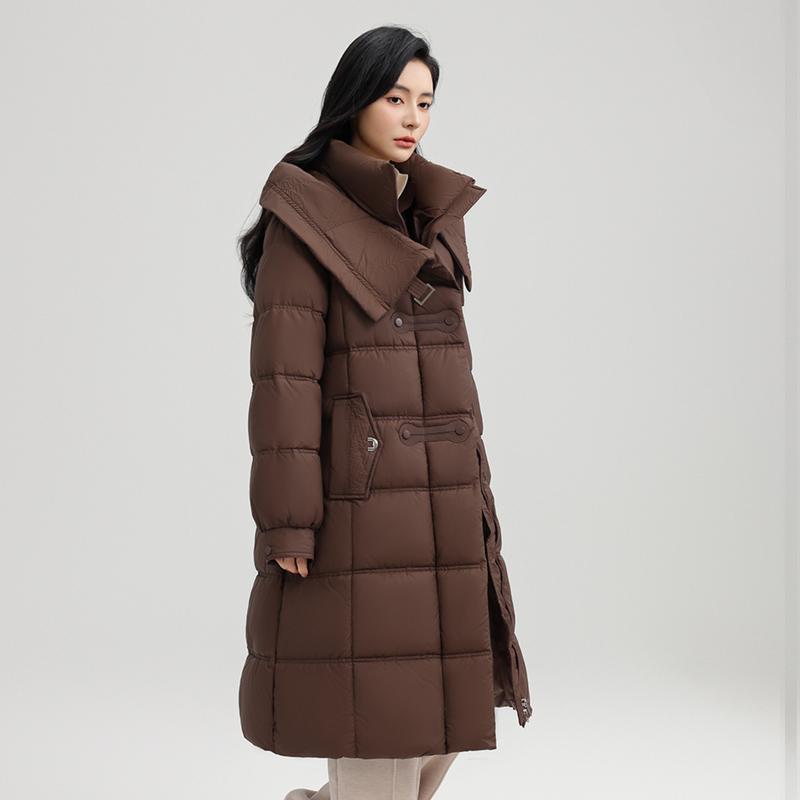 Parka gruesa y cálida para mujer, abrigo informal, dulce, de color sólido, con bolsillos grandes, holgado, largo, con capucha, chaquetas, prendas de vestir exteriores, Otoño e Invierno