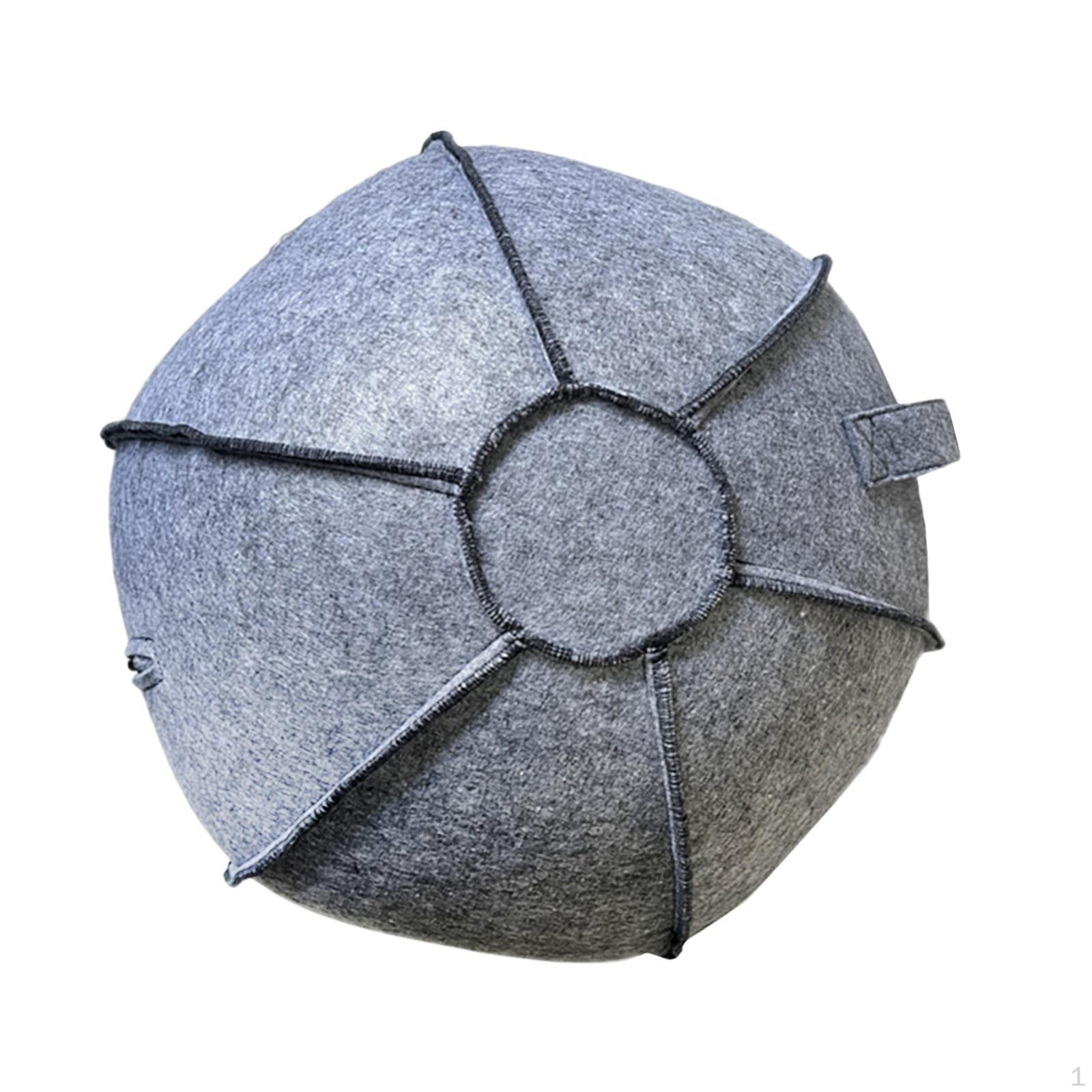 

Чехол для мяча для йоги, аксессуары для упражнений, складные защитные мячи для пилатеса, сидячие мячи Light Gray_Diameter 55cm