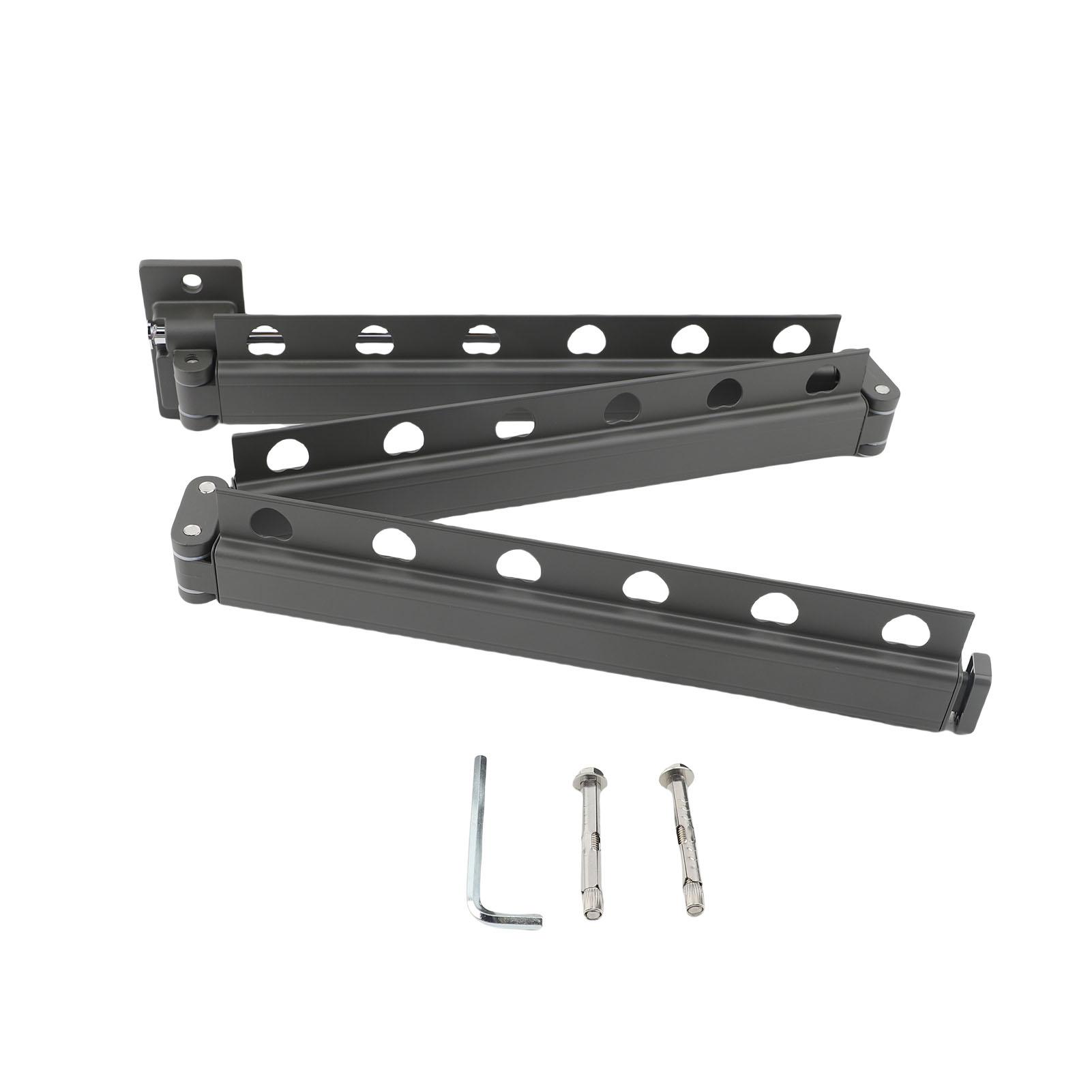 Clothes Drying Rack Wall Mounted Retractable Foldable Space Saving Aluminum Laundry Drying Rack for Home