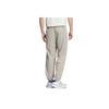 Adidas Sportswear Fashion Trendy Versatile Mid-Rise Tapered Knit Joggers Men Joggers Gray White KC2842