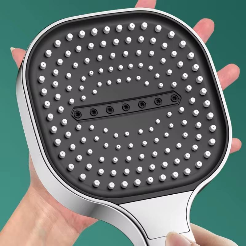 New 13cm Large Panel Shower Head Adjustable 3 Modes High Pressure Massage Shower Head Filter Element Bathroom Accessories Tools