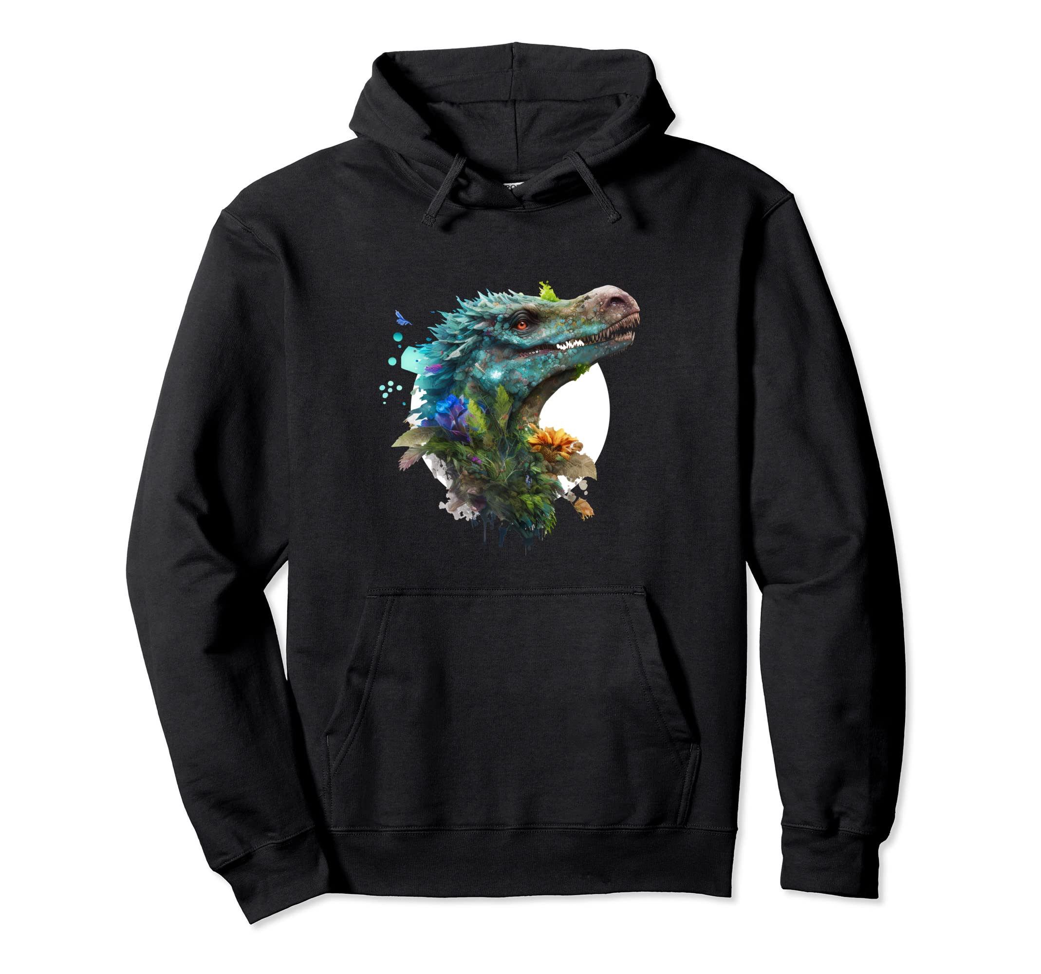 

Blue Velociraptor Dinosaur Head Raptor Hoodie