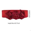 Elastic Waist Belt for Women with Floral Design