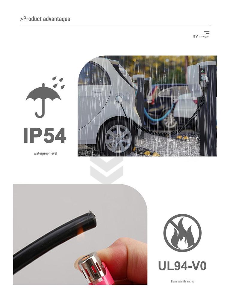 Dual Head Type 2 EV Charging Cable, 3-Phase, 7/22KW for New Energy Vehicles