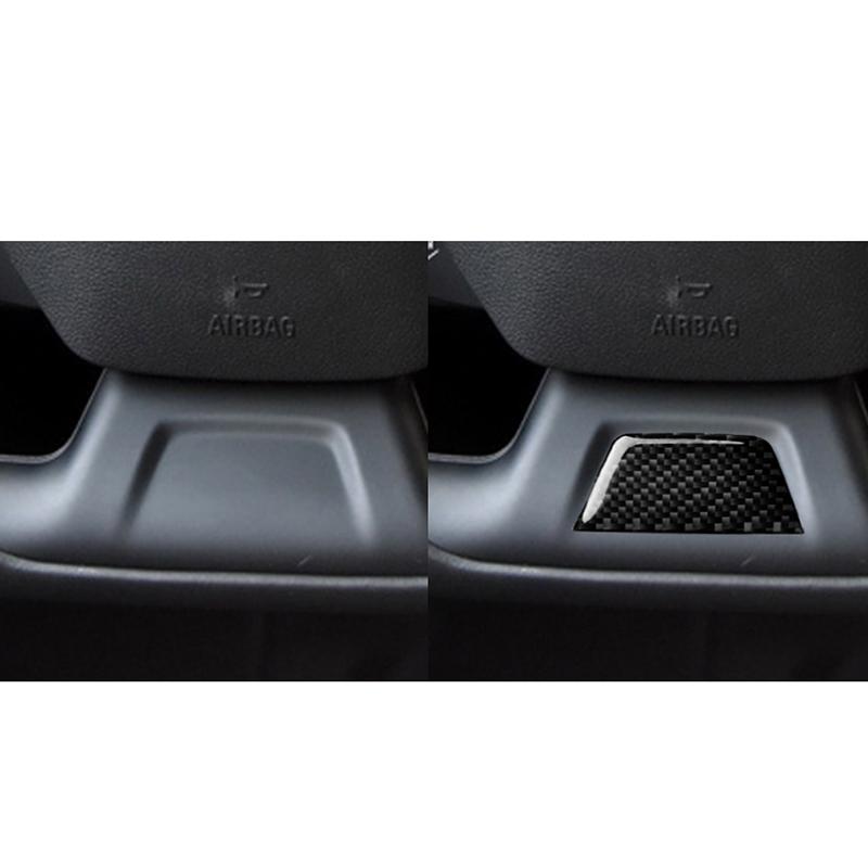 Pentru Chevrolet Camaro 2017- Autocolant pentru barbie pentru volan din fibră de carbon reală, accesorii pentru interiorul mașinii, interiorul mașinii