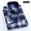 Men's Vintage Plaid Lapel Shirt Jacket - Long-Sleeve Casual Wear for Spring and Autumn