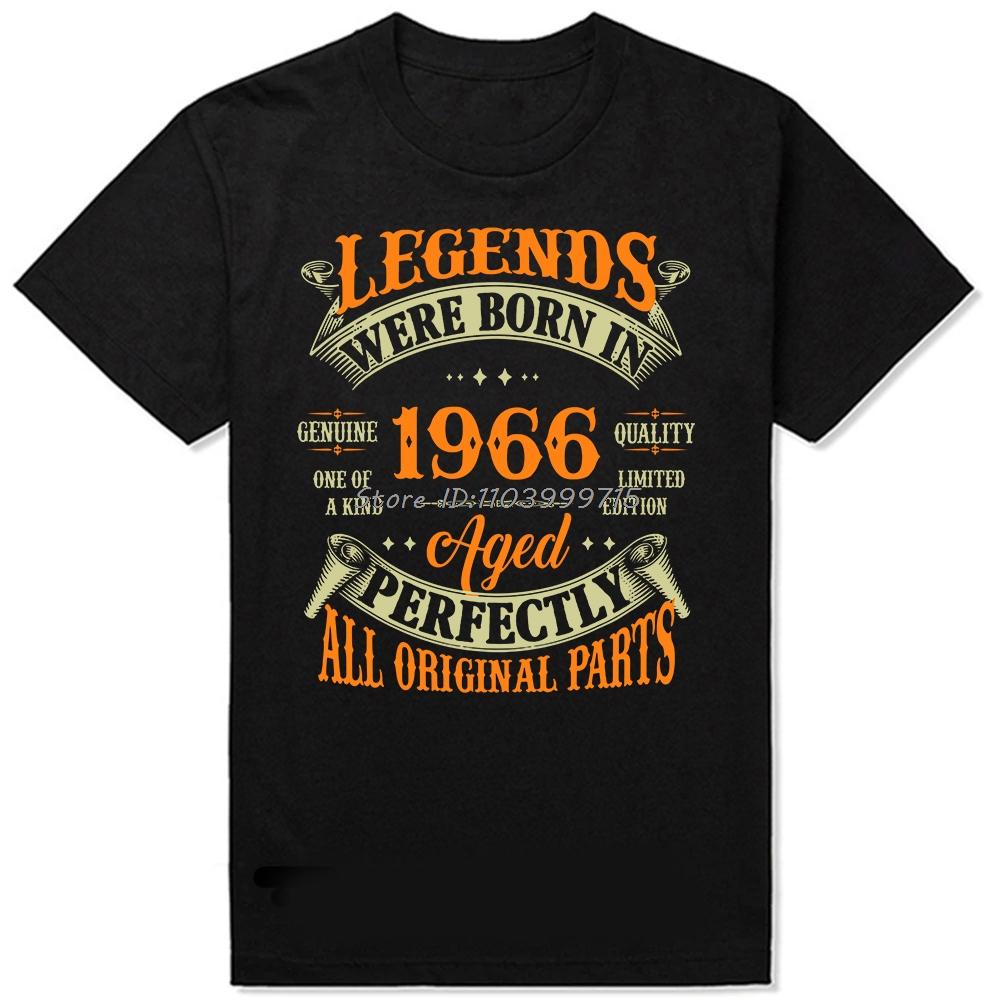 Retro 60s Clothes Vintage Made In 1966 All Original Parts T Shirt Unisex Husband Dad Birthday Gifts T Shirt Born In 1966 Tshirt