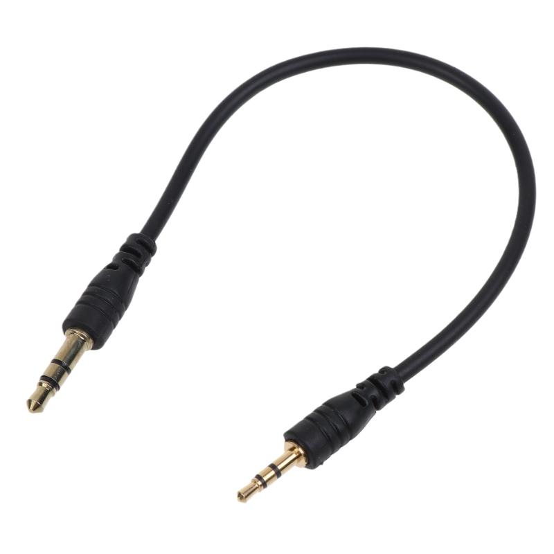 3.5mm Audio Cable Male to Male 2.5mm Stereo Headset Headphone Gold Plated Jack Connector Wire Cord Plug Black Cable