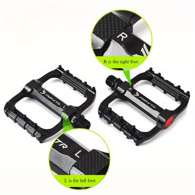 Outdoor Riding Mountainbike Pedal Doppel-DU-Lagerpedal Rutschfest Verbreitert Groß Aluminiumlegierungspedal, Fahrradzubehör