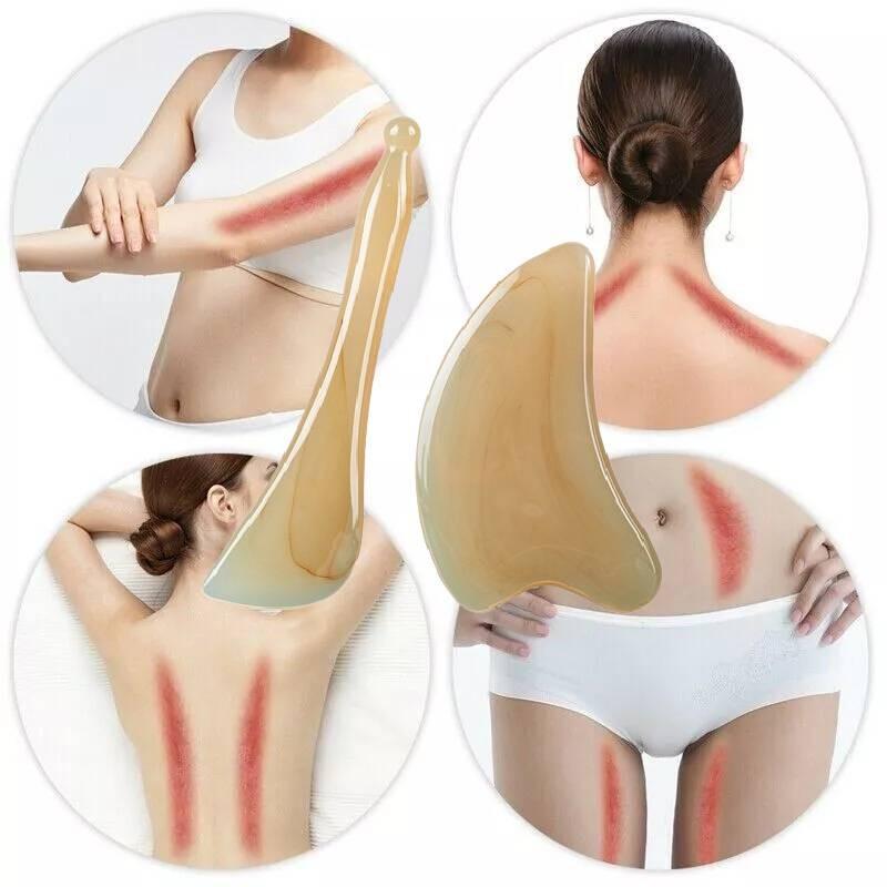 Premium Natural Resin Gua Sha Board For Facial And Neck Massage With Thick Design