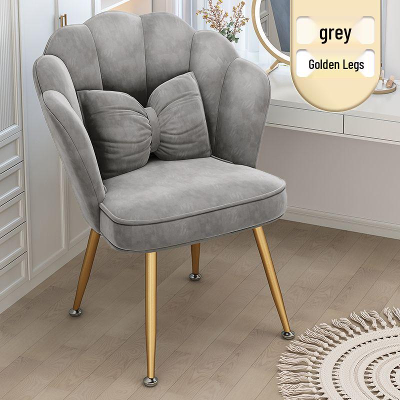 Nordic Petal Backrest Chair for Dining, Bedroom, or Vanity