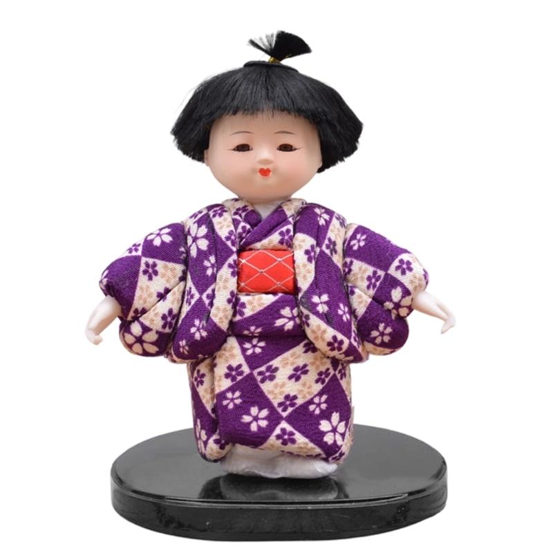 Geisha Doll Action Figures Kimono Girl Statue Collectible Figurines Decorative Sculptures Ornament Office Home Decors