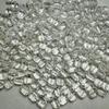 Faceted Clear Quartz Travel Beads with Through Hole for DIY Projects
