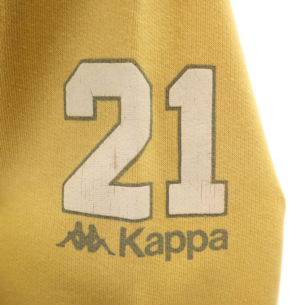 Kappa 90s Made in Italy Old Long sleeve sweat trainer 48 yellow Men's Used