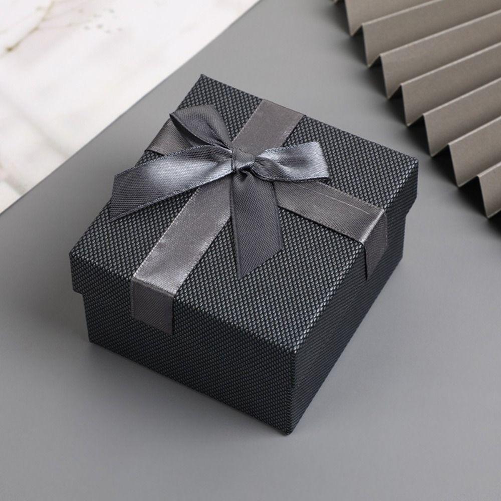 Dustproof Gift Packing Box Bowknot Design Gift Show Case Jewelry Packing Case Gift