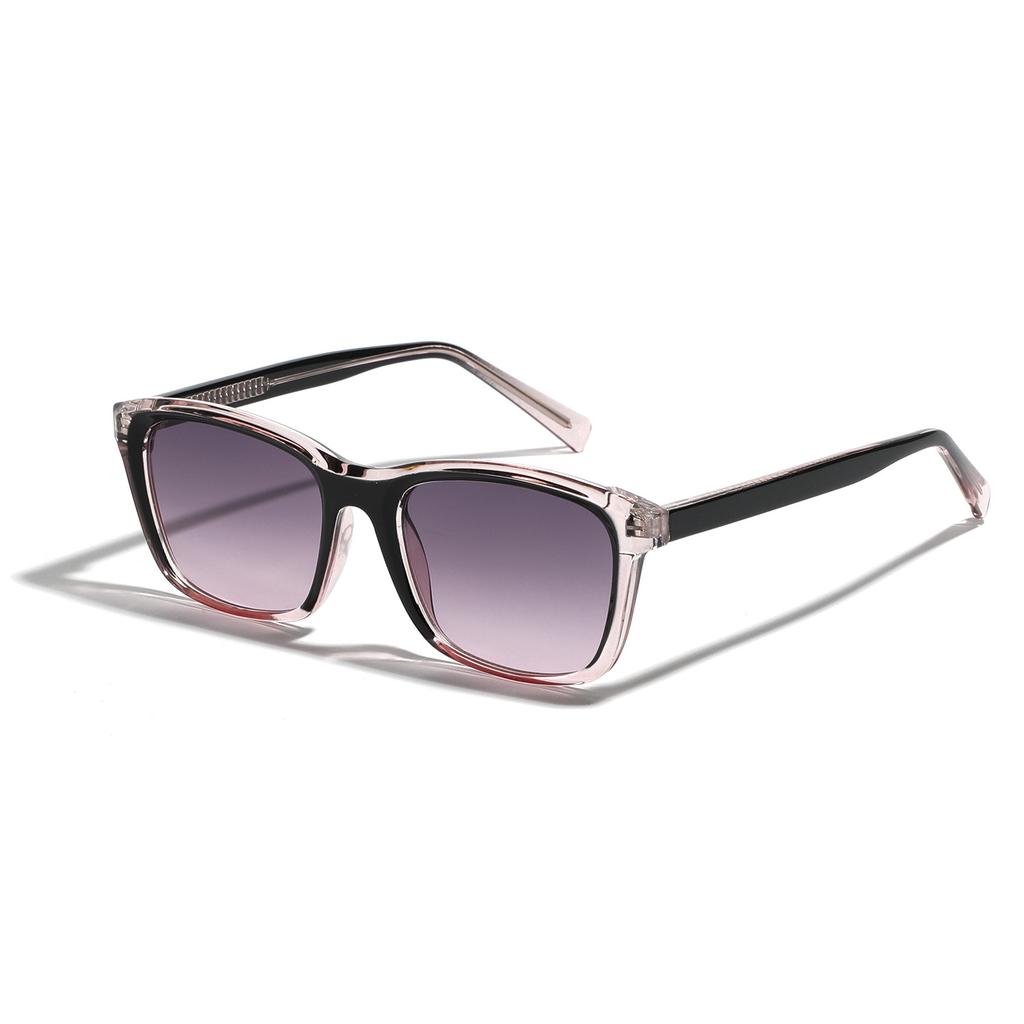 Square Glasses Transparent Light Sunglasses Men'S Plain Sunglasses Women
