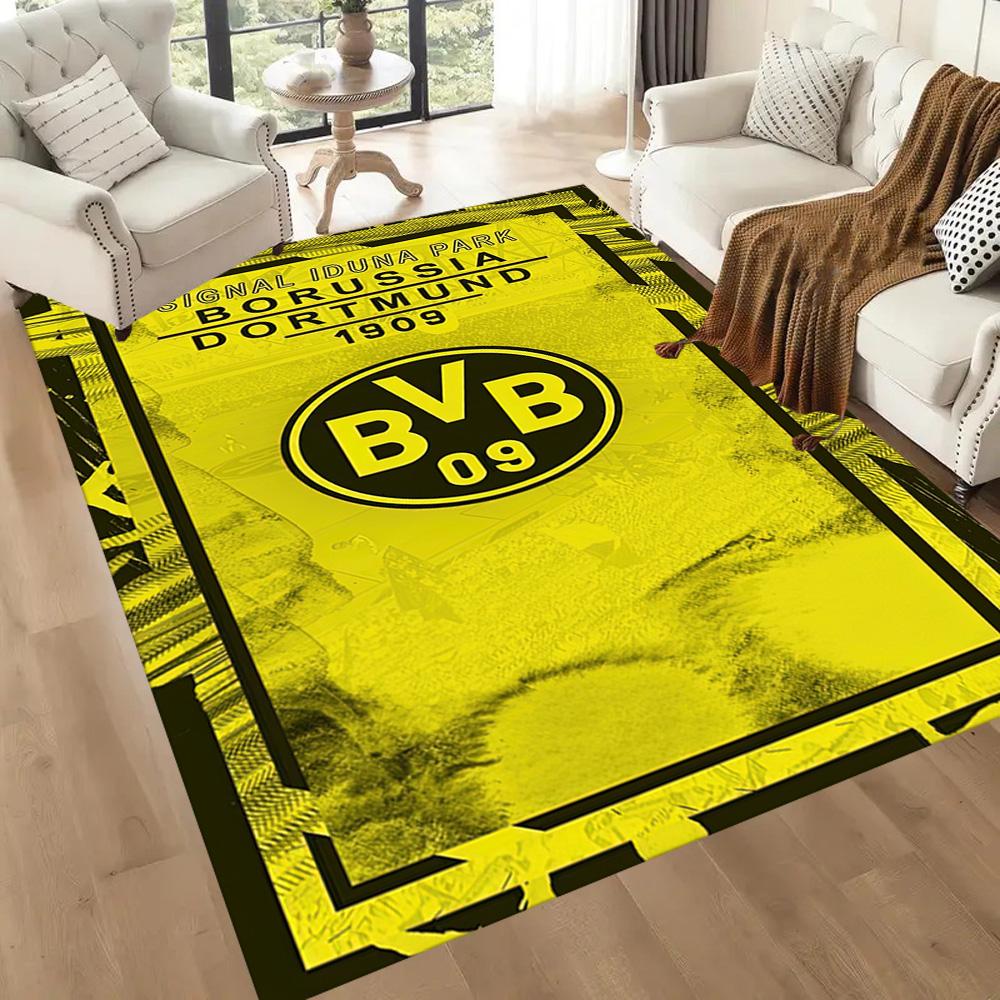 Borussia Dortmund Floor Mat Design For Foyer Outdoor Study Room Playrooms Antislip Carpet Anime Office Decor Wedding Party Gift