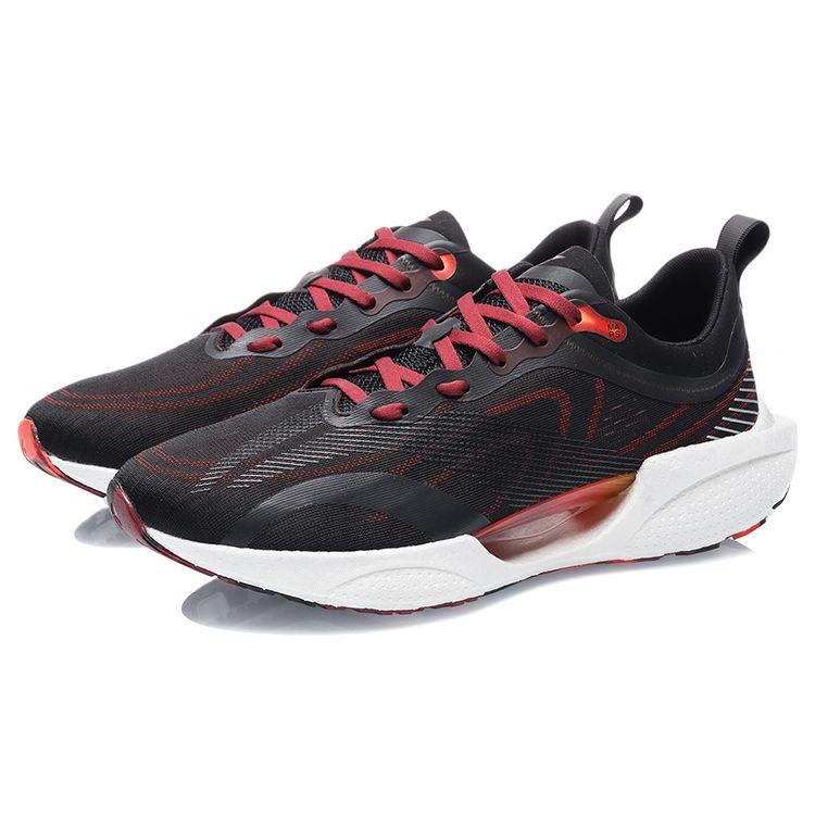 Li Ning Ultra Light 18 Mars Sports Low Top Running Shoes Men Sneaker Black Red ARMR013-1