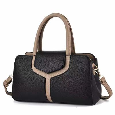 Bolsa de Mão da Moda Bolsa de Ombro Casual Nova Grão Lichia Bolsa Transversal de Montar Grande Capacidade Bolsa Feminina