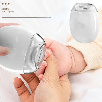 Portable Rechargeable Electric Nail Clipper With LED Light Low Vibration Automatic Grinder Safe Manicure Tools For Baby Adult
