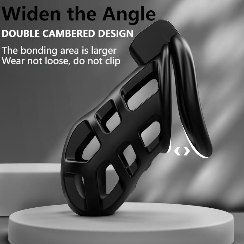 Male Chastity Cage with 4 Size Rings SM Penis Restraint Lock Cage for Man Penis Exercise Training Bondage Adult Sex Toy Birdcage