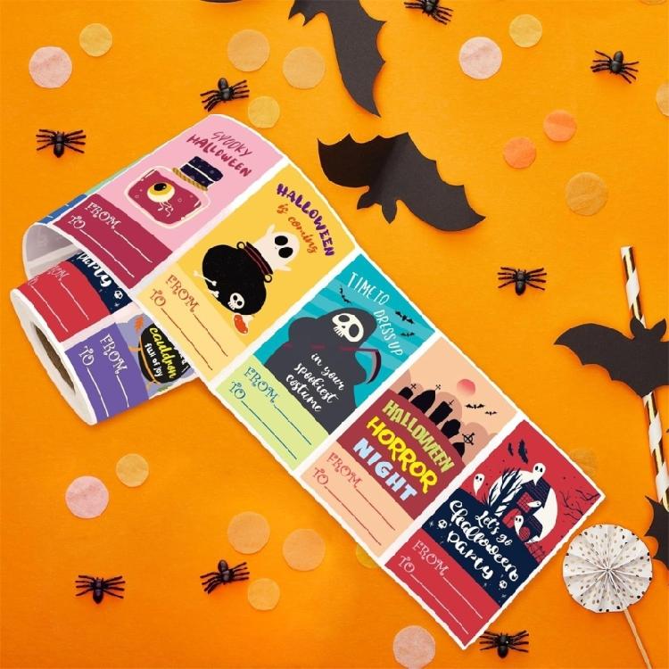300 Pcs Pumpkins Sticker Halloween Sticker Labels Lovely Decorative Sticker Reward Sticker Scrapbook Sticker