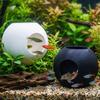 Suction Cup Fixed Fish Shrimp Hiding Cave Spherical Fish Tunnel Toy  Fish Shrimp Reptiles