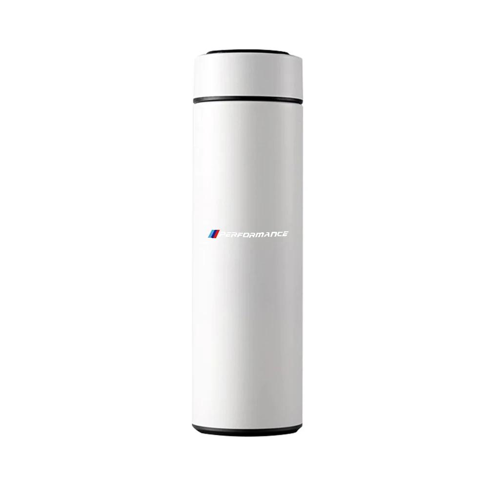 BABD1 2025 Hot 1PC 500ml Car Stainless Smart Thermos Mug Intelligent Temperature Display Bottle For BMW M Performance E62 E70 E71 E83