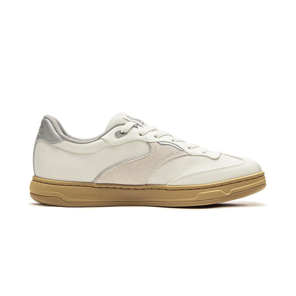 Li Ning Classic Versatile Fashion Thick-Soled Sneakers Unisex Sneakers Champagne-White AGCW041-2
