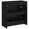 Bathroom Vanity Unit Black Oak 78.5 x 37.5 x 81 cm