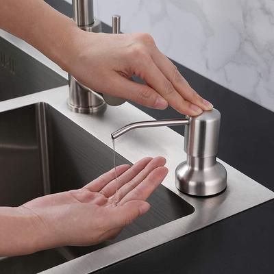 American Style 304 Stainless Steel Kitchen Sink Soap Dispenser, 500ml