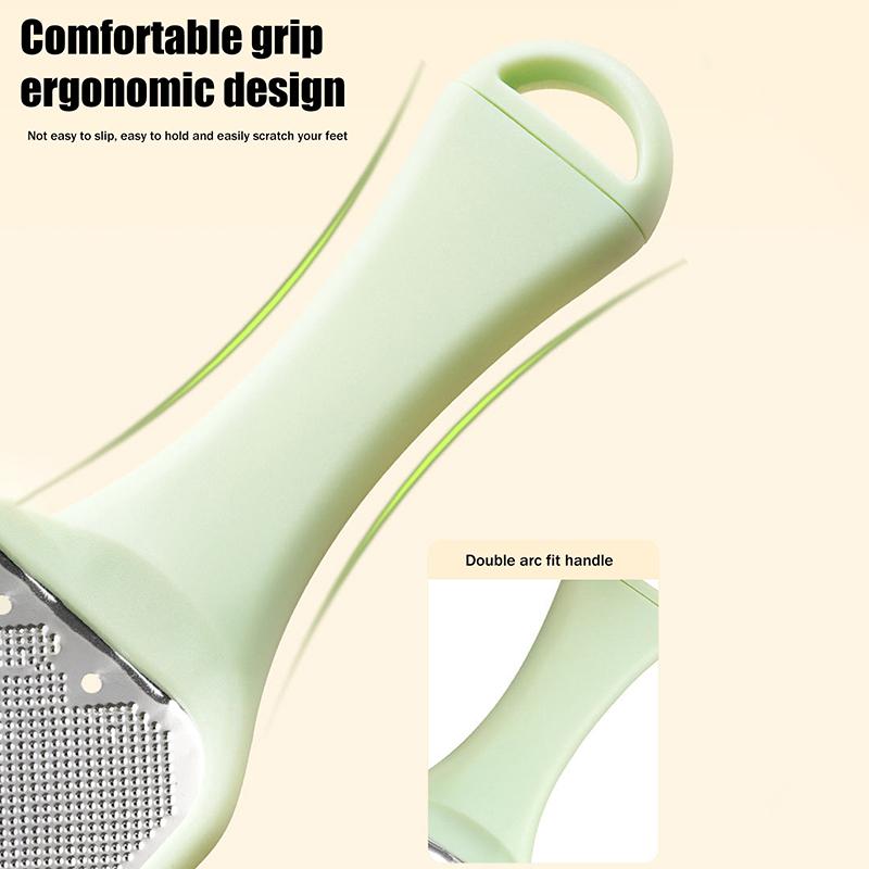 1Pcs Pedicure Foot File Tools Professional Dead Skin Callus Removal Stainless Steel Ergonomic Handle For Smooth Feet