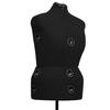 VidaXL Adjustable Dress Mannequin for Women Black S Size 33-40