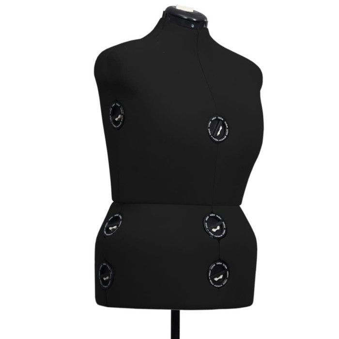 VidaXL Adjustable Dress Mannequin for Women Black S Size 33-40