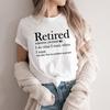 Ruhestands-T-Shirt Definition Rentner Lustiges Shirt Ich mache was ich will wann ich will Damen T-Shirts Kurzarm Grafik T-Shirts