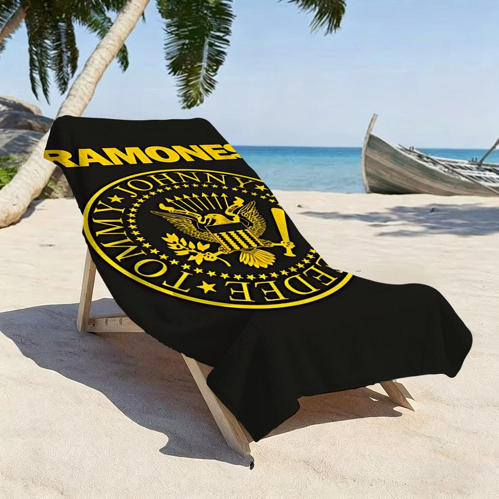 Retro R-RamonesS Towel Five-Star Hotel Quality Eco-Friendly Ultra Soft Thick Towels & Beach Towels