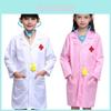 Uniforme de Scrub Colorido de Enfermeiro Paramédico Para Crianças com Mangas Compridas Confortáveis e Bolsos de Patch