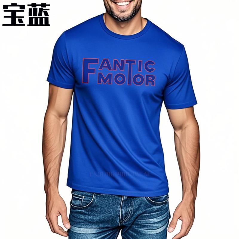 Fantic Motor Biker Motorradfahrer Design Herren Baumwoll T-Shirt Verschiedene Größen und Farben Modemarke Tee