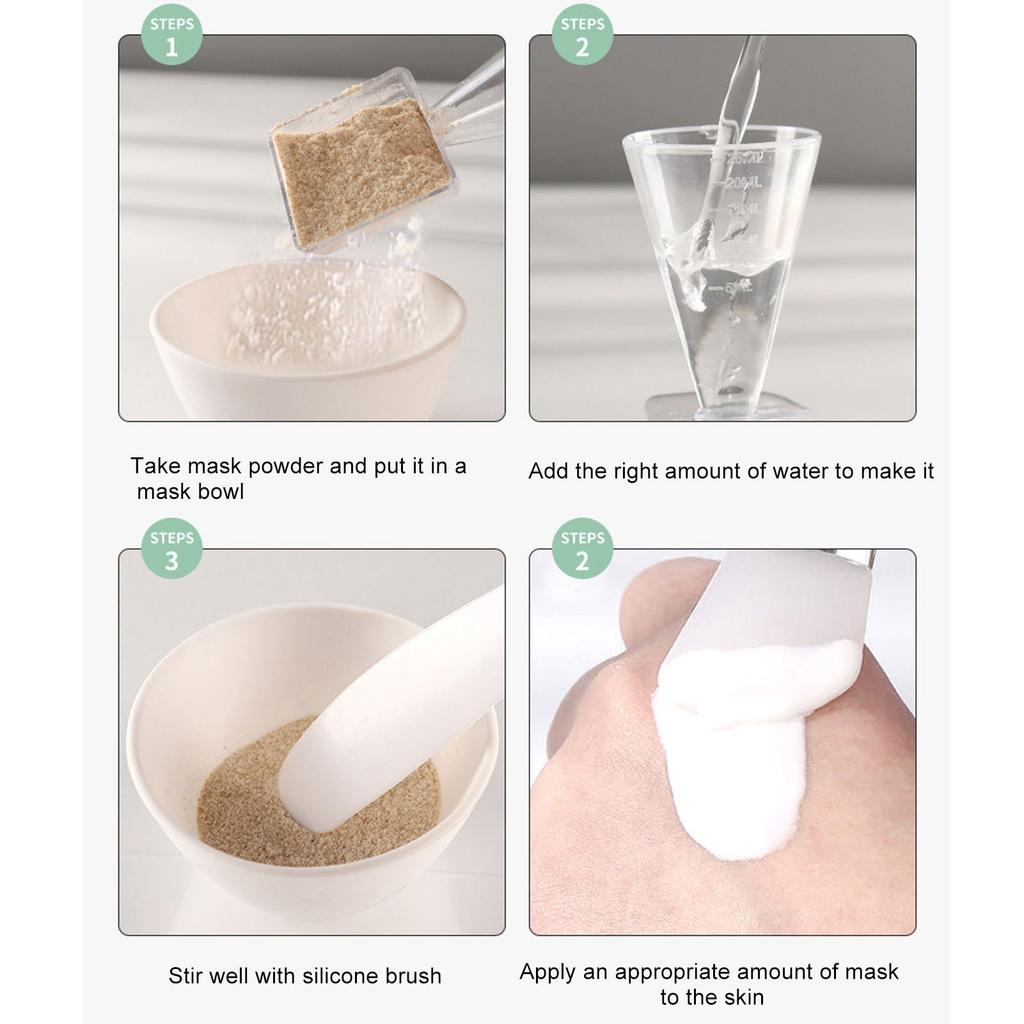 Gesichtsmaskenmischung Faltbares Schüsselset DIY Silikon Leichtgewichtig Exquisites Silikonpinselset